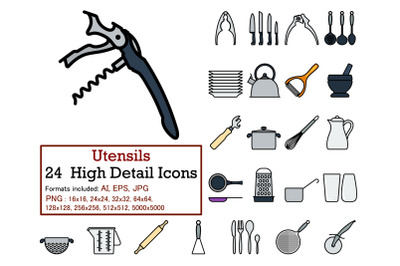 Utensils Icon Set