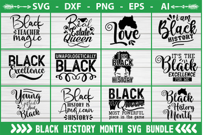 Black History Month svg bundle