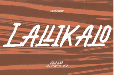 Lallikalo Handwritten Font