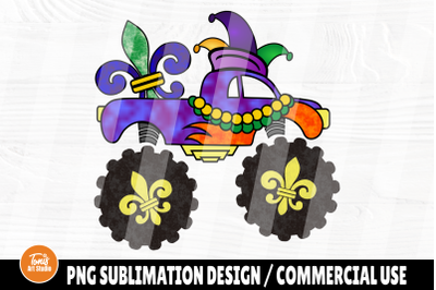 Mardi Gras Truck PNG | Sublimation Design