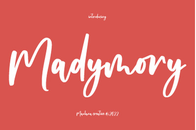 Madymory Handwritten Script Font