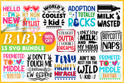 Kids &amp; Baby SVG Bundle