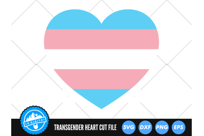 Transgender Heart SVG | Transgender Heart SVG | LGBTQ Love SVG