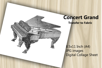 Transfer to Fabric Sheet - Concert Grand