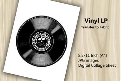 Transfer to Fabric Sheet - Vinyl LP