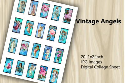 Digital Collage Sheet - Vintage Angels