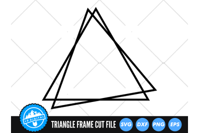 Triangle Frame SVG | Triangle Border Cut File | Triangle Monogram SVG