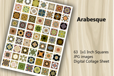 Digital Collage Sheet - Arabesque