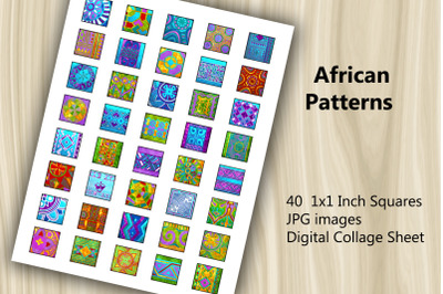 Digital Collage Sheet - African Patterns