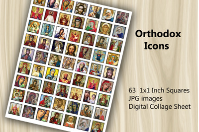 Digital Collage Sheet - Orthodox Icons