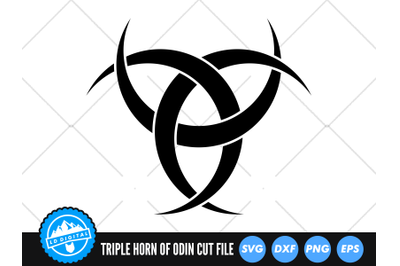 Triple Horn of Odin SVG | Odhroerir Cut File | Viking Symbol SVG