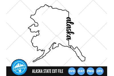 Alaska SVG | Alaska Outline | USA States Cut File