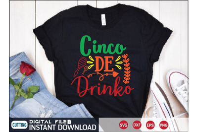 Cinco De Drinko svg