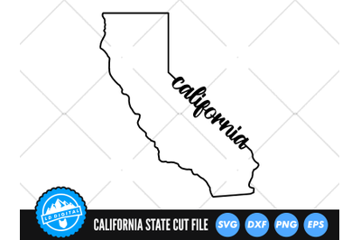 California SVG | California Outline | USA States Cut File