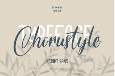 Chorustyle Font Duo