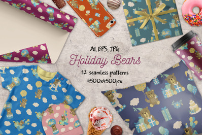 Holiday Bears  patterns