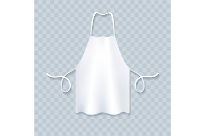 White cook apron