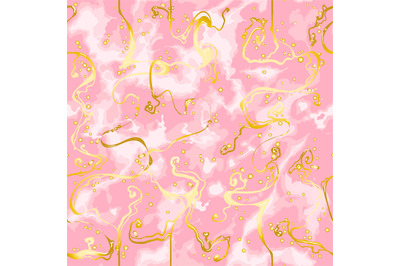 Gold marble seamless pattern