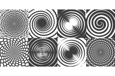 Hypnotic swirl symbols