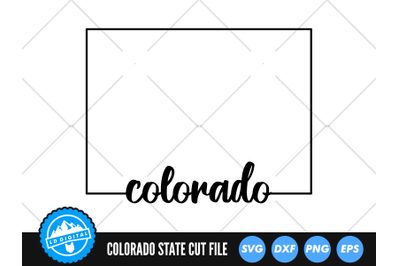 Colorado SVG | Colorado Outline | USA States Cut File