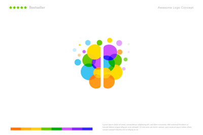 Colorful Brain Logo
