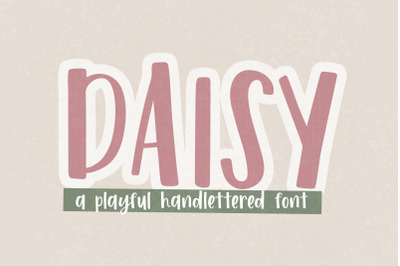 Daisy | A Hand Lettered Font