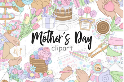 Mother&#039;s Day Pastel Clipart