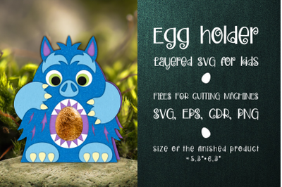 Monster Chocolate Egg Holder Template