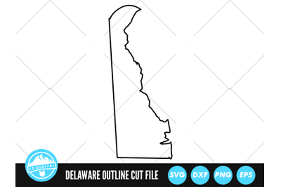 Delaware SVG | Delaware Outline | USA States Cut File