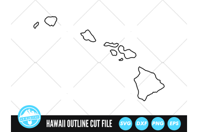 Hawaii SVG | Hawaii Outline | USA States Cut File