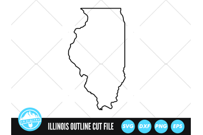 Illinois SVG | Illinois Outline | USA States Cut File