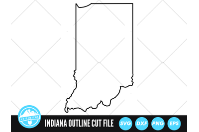 Indiana SVG | Indiana Outline | USA States Cut File