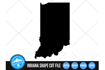 Indiana SVG | Indiana Outline | USA States Cut File