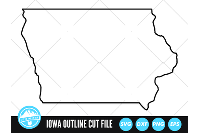 Iowa SVG | Iowa Outline | USA States Cut File