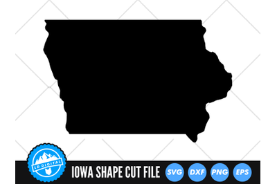 Iowa SVG | Iowa Outline | USA States Cut File