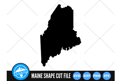 Maine SVG | Maine Outline | USA States Cut File