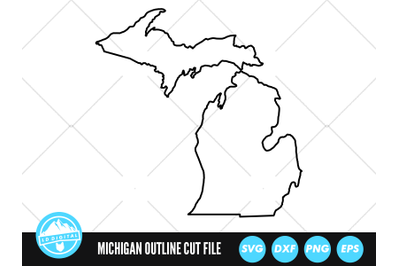 Michigan SVG | Michigan Outline | USA States Cut File