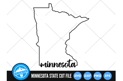 Minnesota SVG | Minnesota Outline | USA States Cut File