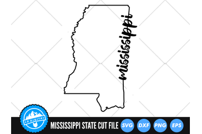 Mississippi SVG | Mississippi Outline | USA States Cut File