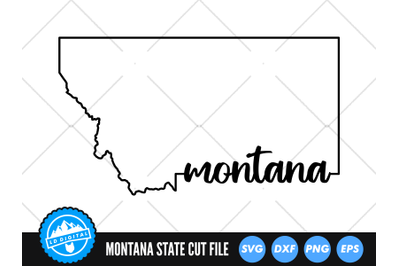 Montana SVG | Montana Outline | USA States Cut File