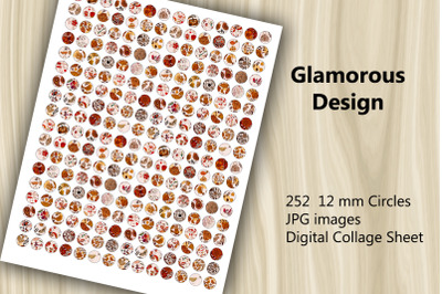 Digital Collage Sheet - Glamorous Design