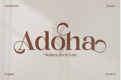 Adoha Typeface