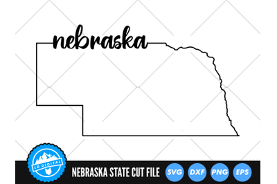 Nebraska SVG | Nebraska Outline | USA States Cut File