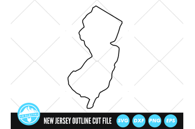 New Jersey SVG | New Jersey Outline | USA States Cut File