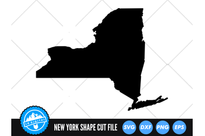 New York SVG | New York Outline | USA States Cut File