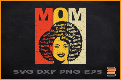 Black History Month Svg Mom