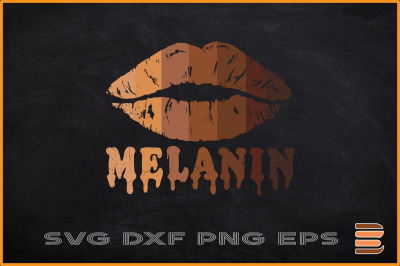 Black History Month Svg Melanin Lips