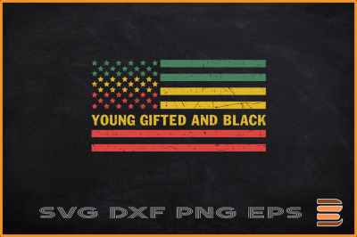 Black History Month Svg Young Gifted