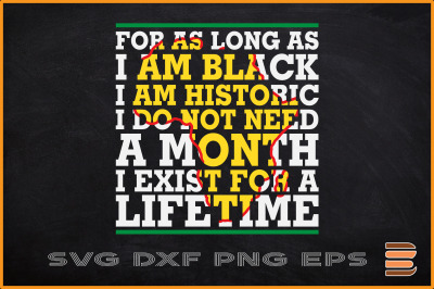 Black History Month Svg Not Need A Month