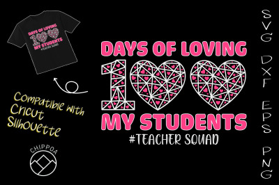 100 Days Of Loving My Students Teacher